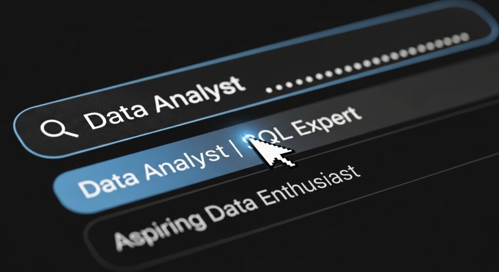 words like "Aspiring" or "Student" hides your profile from recruiters