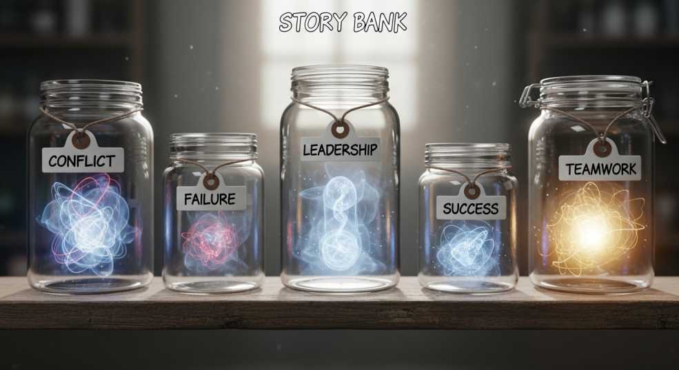 Building a "Story Bank" using the STAR method for behavioral interview questions.