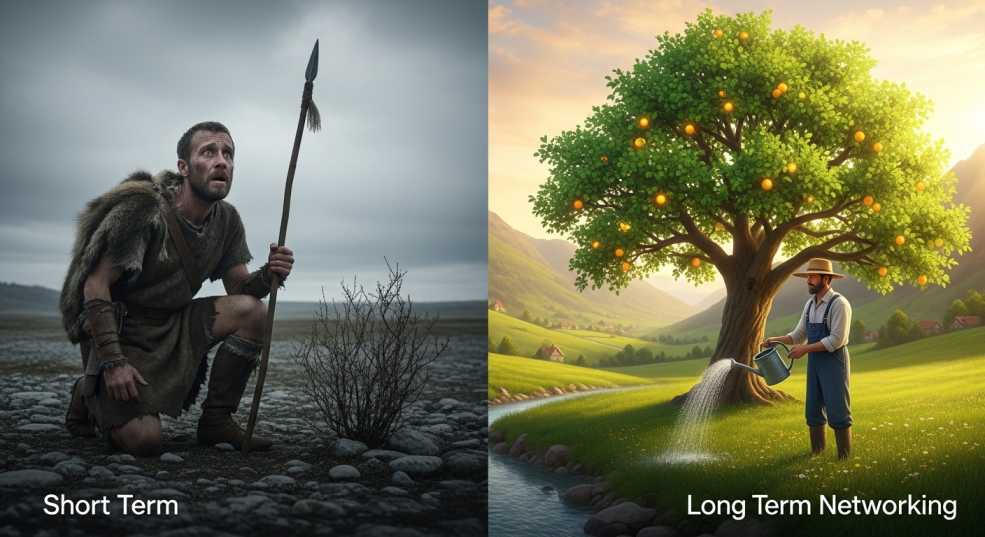 Networking strategy: Why farming relationships works better than hunting for jobs.