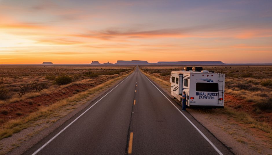 West Texas highway for rural nursing travel jobs
