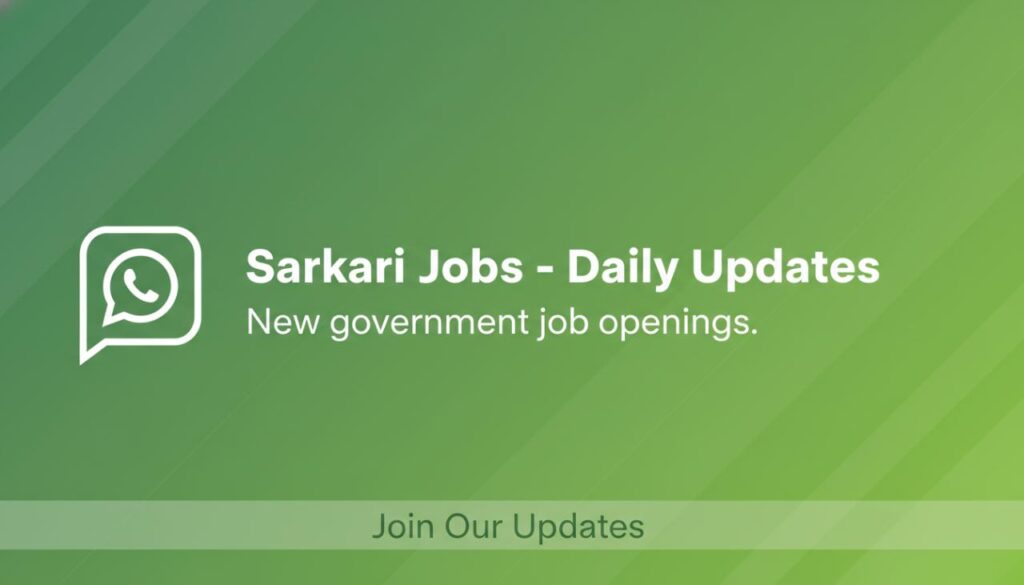 Join WhatsApp Channel for Govt Jobs