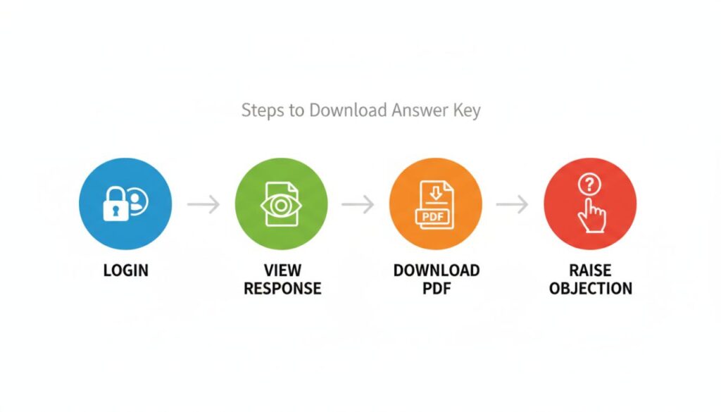 How to Download RRB Answer Key Infographic