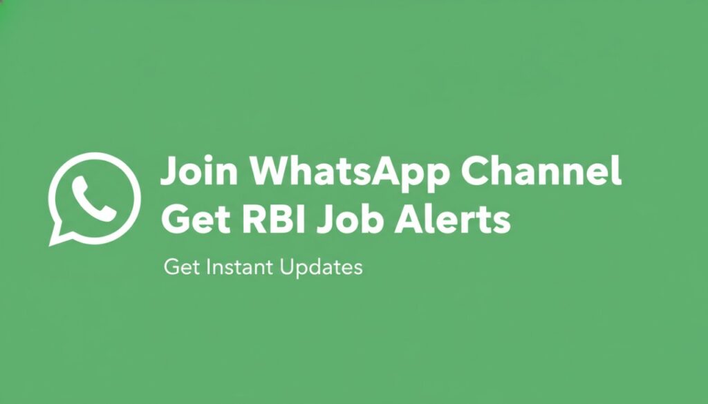 Join RBI WhatsApp Channel