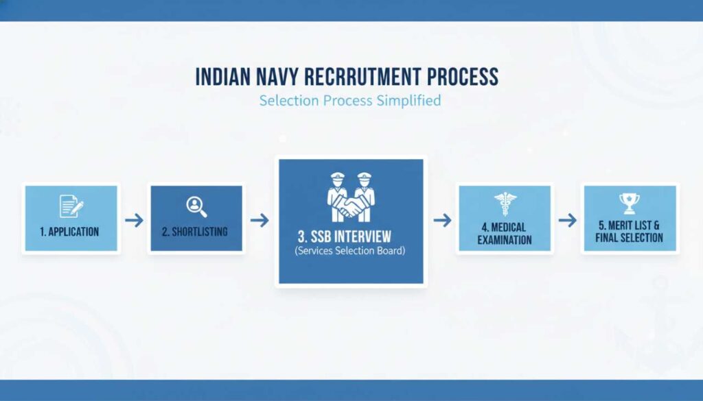 Indian Navy Selection Process Infographic