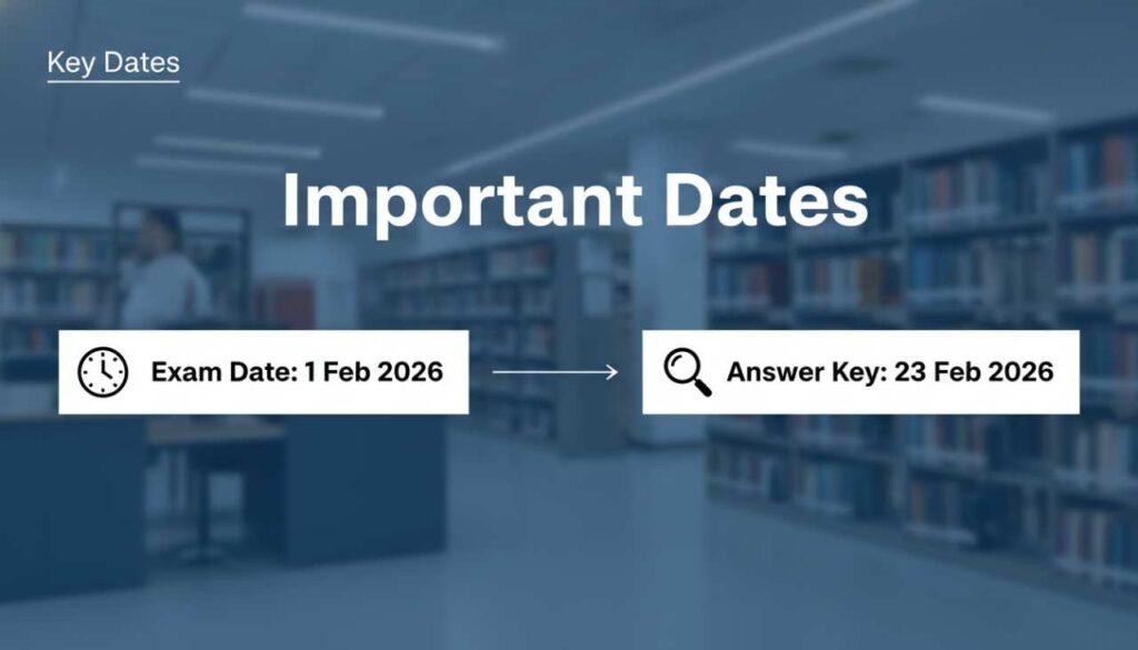 RPSC Junior Chemist Exam Important Dates Infographic
