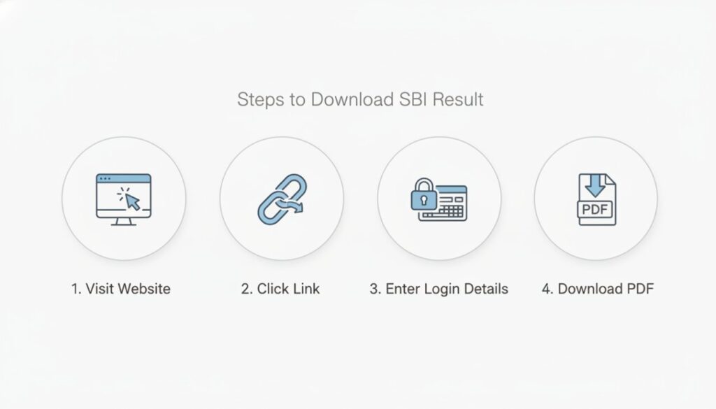 How to Download SBI Clerk Result Infographic