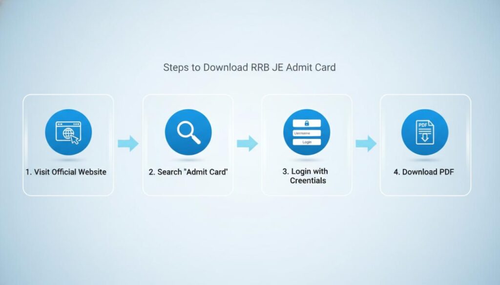 How to Download RRB JE Admit Card Step By Step