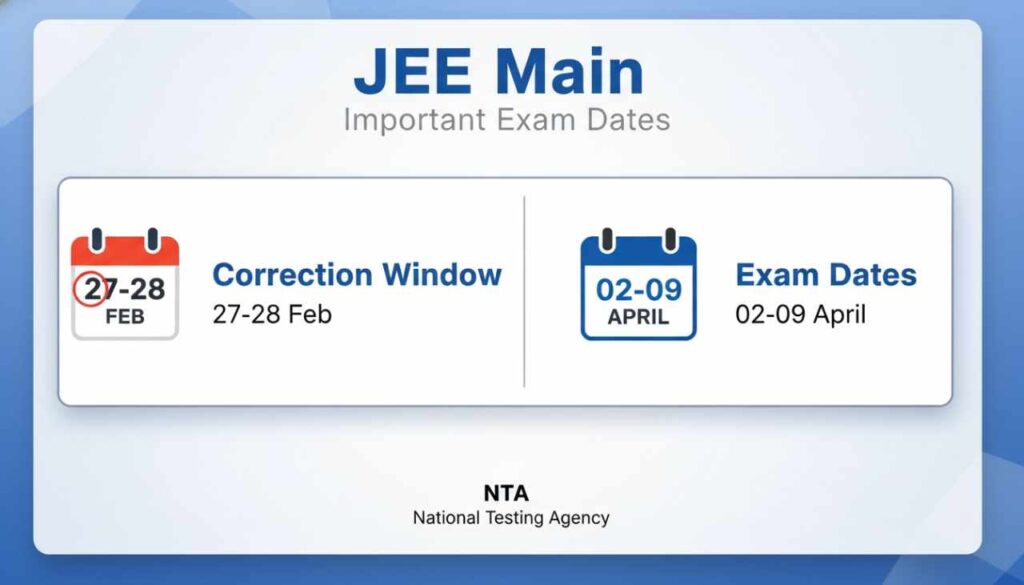 JEE Main Session 2 Important Dates